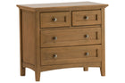 McKenzie Pecan 4-Drawer Nightstand